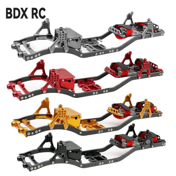 1/10 RC Crawler Carbon Fiber Girder 4MM CNC Metal Car Chassis Frame Body Kit Parts For Axial SCX10 II Rock Off Road Truck