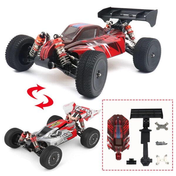 1/14 Car Body Shell Cover Modify Kit Metal Spare Parts for Wltoys 144001 144010 RC Buggy Upgrade