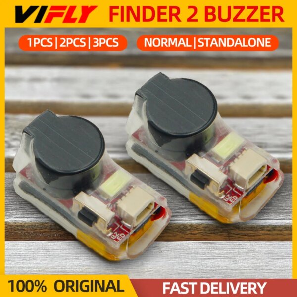 1/2/3PCS VIFLY Finder 2 V2 Drone Buzzer Tracker Lost Model Beeper Alarm Built-in Battery For RC Airplane FPV Drone Quadcopter