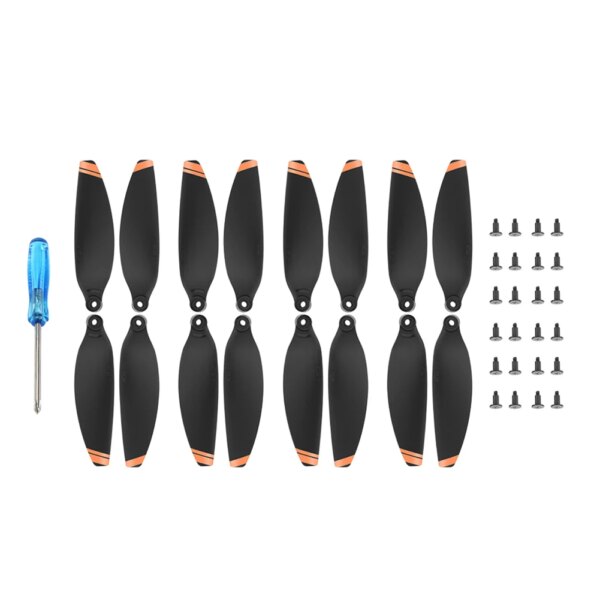 1/2/4 Low Noise Propellers Props with Orange Stripes for DJI Mavic Mini 2 Pairs Spare Parts Light Weight Accessory