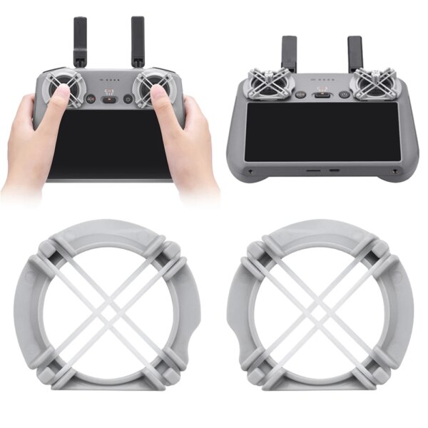 1 Pair Drone Rocker Damper Remote Controller Thumb Rocker Damper Joystick Fixed Bracket Mount for DJI Air 3 /Mini 4 Pro RC/RC 2