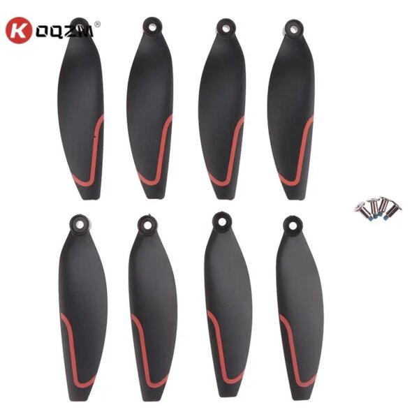 1 Set Plastic S1S LF632 LS-S1S Mini Drone Original Propellers Spare Parts S1S Paddles Drone Replacement Accessories Black