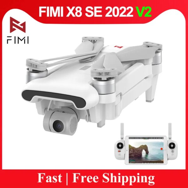 FIMI X8 SE 2022 V2 Version 10km RC Drone FPV 3-Axis Gimbal 4K Professional Camera HDR Video GPS Quadcopter New