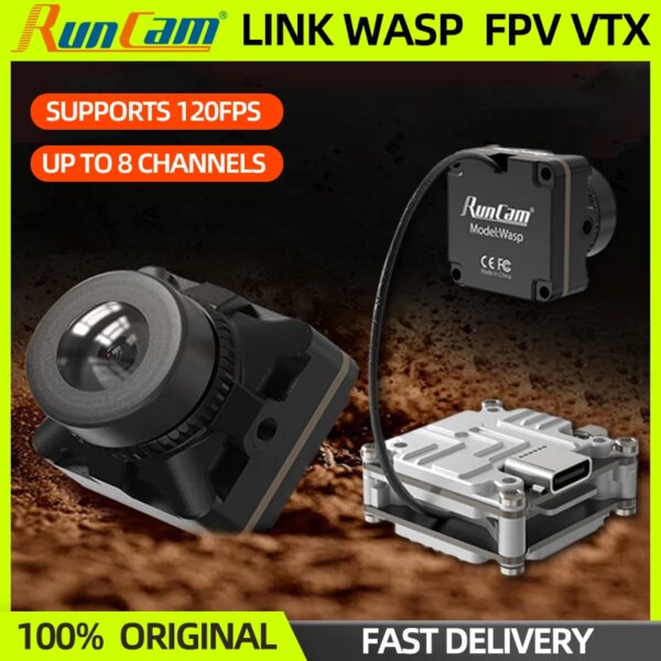 RUNCAM LINK WASP Digital HD FPV VTX Air Unit 120FPS 4:3 FOV155 Wasp Micro Camera For RC FPV Freestyle Racing Drone Quadcopter