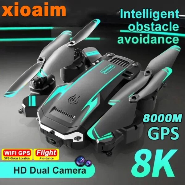 For Xiaomi G6 Pro Drone 8K GPS Professional HD Aerial Photography Qual-Camera Omnidirectional Obstacle Avoidance Quadrotor Toy