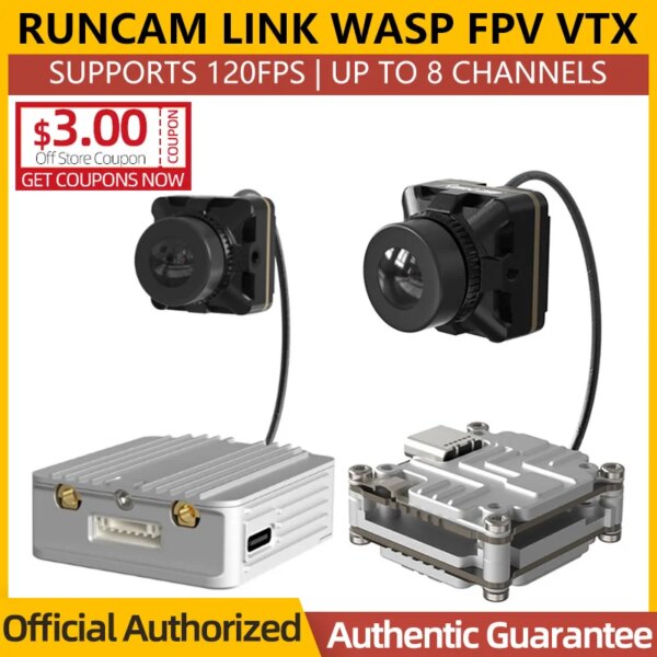 RUNCAM LINK WASP Digital HD FPV VTX Air Unit 120FPS 4:3 FOV155 Wasp Micro Camera For RC FPV Freestyle Racing Drone Quadcopter