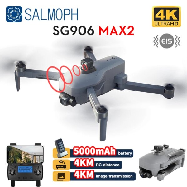 ZLL SG906 MAX2 / MAX 1 Professional Drone 4K HD Camera Obstacle Avoidance 3-Axis Gimbal 5G WiFi 4KM GPS Quadcopter RC Dron SG906