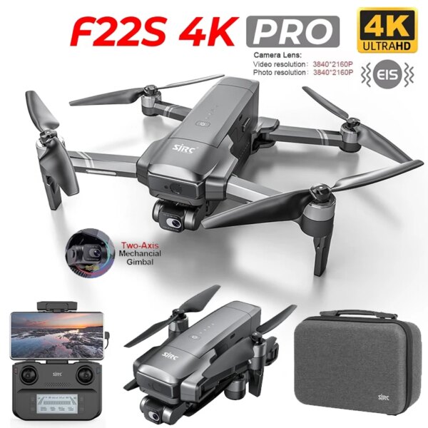 SJRC f22/F22S 4K Pro GPS Drone 4K Professional 2 Axis Gimbal  HD Camera With Laser 3.5KM Foldable Quadcopter Dron vs sg906max