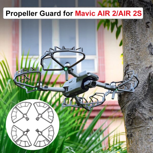 Propeller Guard for DJI Mavic AIR 2/AIR 2S Drone Quick Release Propeller Protective Ring Protector Cage Drone Accessory