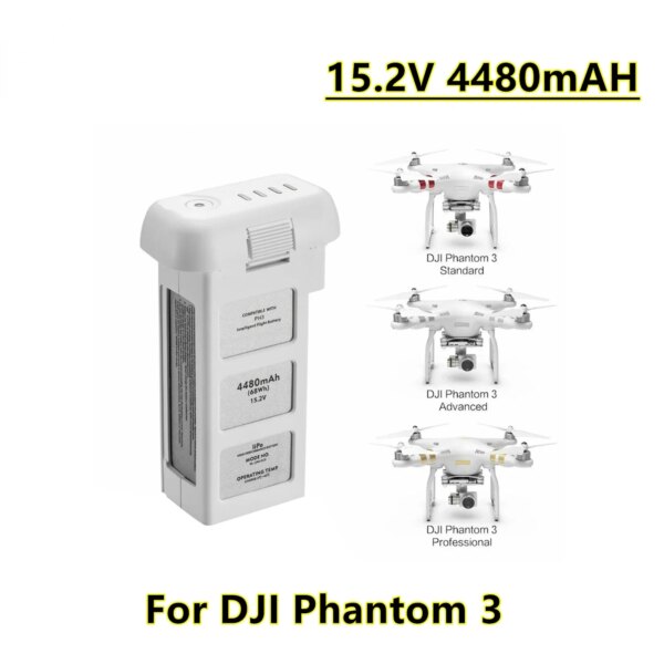 Drone Battery for DJI phantom 3 Professional/3/Standard/Advanced 15.2V 4480mAh LiPo 4S Intelligent Battery