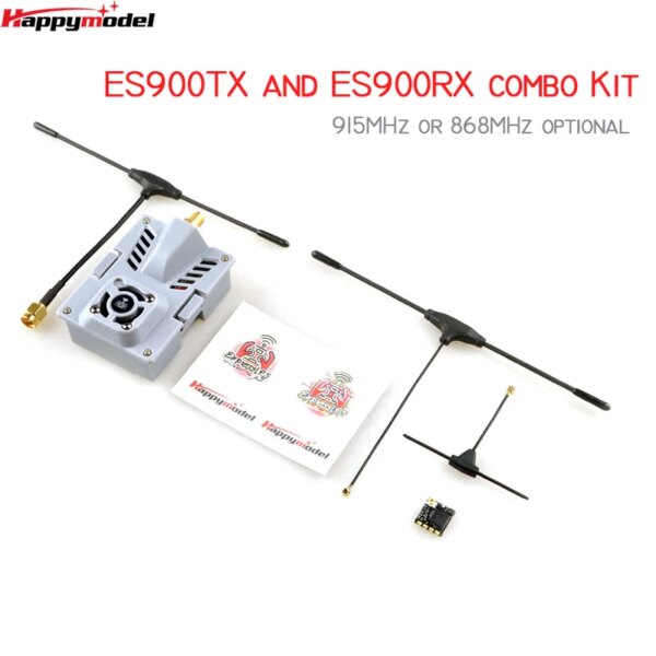 HappyModel ES900TX ES900RX 915Mhz 868MHz ExpressLRS ELRS RF Module Receiver Set for RC Airplane FPV Long Range Drone DIY Parts