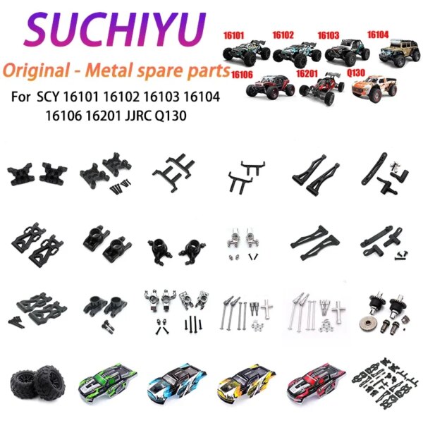 Brushed RC Car Metal Accessories 6028 6029 6030 6031 High Speed Toy Car Upgrade Part RC Parts，For SCY 16101 16102 16103 16201