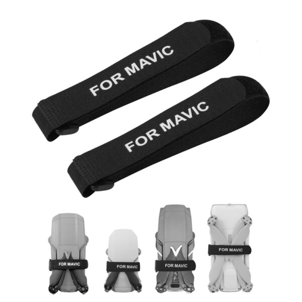 1Pair UAV Propeller Fixing Tape Straps Drone Blade Stabilizer Ties Belt Holder for DJI Mavic Air 2/ Mini/ 2/ Pro/ Fimi X8SE