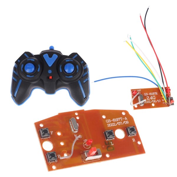 1Set 2.4G 4CH RC Car Remote Control Circuit PCB Transmitter And Receiver Board Part With Antenna Radio System RC Car Accessories