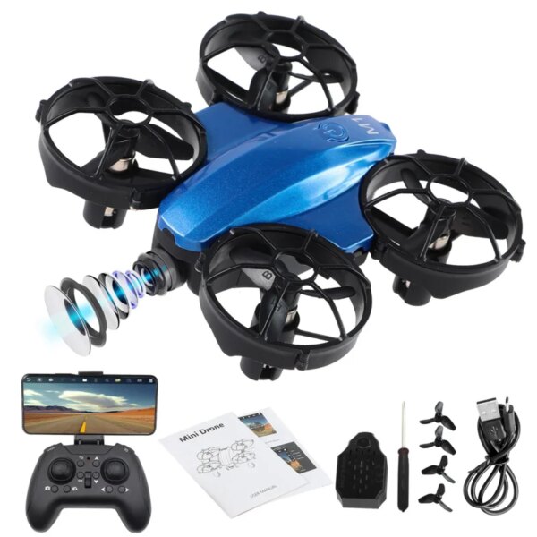 2.4G Mini Drone with FPV 360° Roll Obstacle Avoidance 4K HD Camera Headless Professional Mode RC Quadcopter Boys Toys Gift