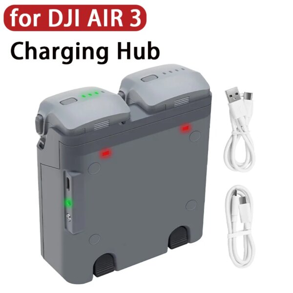 2 In 1 Battery Charging Hub for Dji Air 3 Charger 2 Batteries Flight Battery Fast Charger for Dji Air 3 Drone Accessories