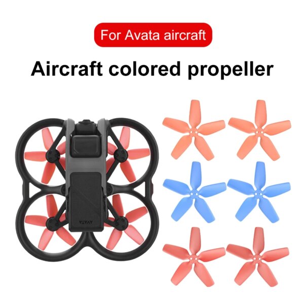 2 Pairs Propeller Blade Noise Reduction Propellers Blades Replacement Parts Propeller Wing Blade Drone Accessories for DJI Avata