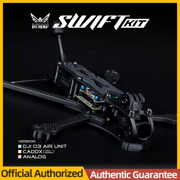 2023 NEW BCROW SWFIT KIT 5Inch Drone Frame T700 Carbon Fiber DJI O3/CADDX/ANALOG FPV Frame For RC FPV Racing Freestyle Drone