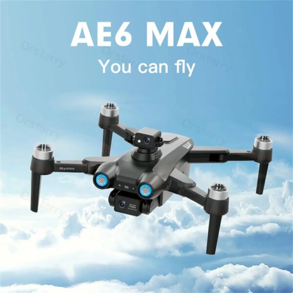 2024 NEW AE6 /Max 4K Drone GPS Professional Dual Camera Obstacle Avoidance Brushless Motor Quadcopter Drones RC Helicopter Toy