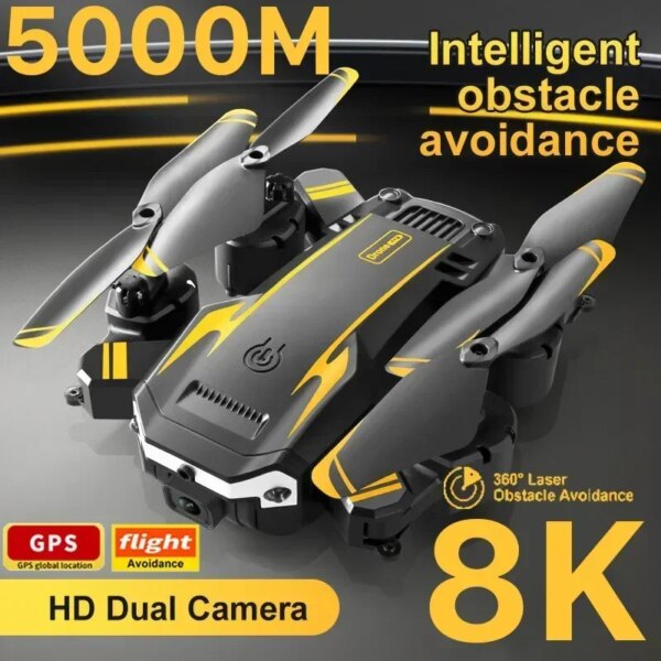 2024 New G6 Drone 5G 8K Professional HD Aerial Photography Omnidirectional Obstacle Avoidance GPS Quadcopter Distance