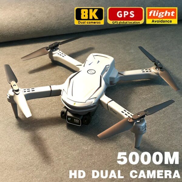 2024 New V88 Drone 8K 5G GPS Professional HD Aerial Photography Dual-Camera Obstacle Remote Foldable Aircraft Gift Toy 5000M+box