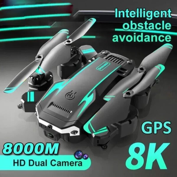 2024For Xiaomi G6 Pro Drone 8K GPS Professional HD Aerial Photography Qual-Camera Omnidirectional Obstacle Avoidance Quadrotor T