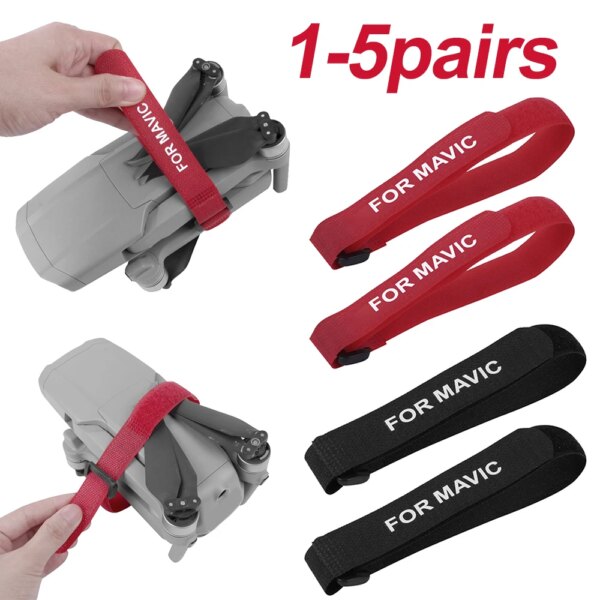 2x UAV Propeller Stabilizer Fixing Tape Straps Drone Blade Holder Fixed Stabilizers Protective for DJI Mavic Air 2/Mavic Mini