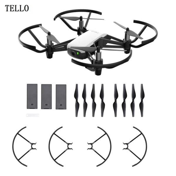 3xBatteris 3x 13+ mins RC Hobby Helicopter 100m Distance Tello Drone Flying Quadcopter Tello Boost Combo