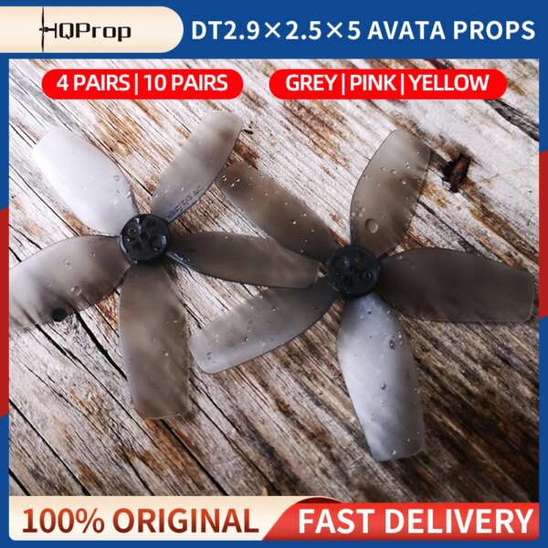 4/10Pairs HQProp HQ DT2.9X2.5X5 2925 Propeller 5-Blade CW&CCW PC Props For DJI Avata RC FPV Cinewhoop Drone Quadcopter Freestyle