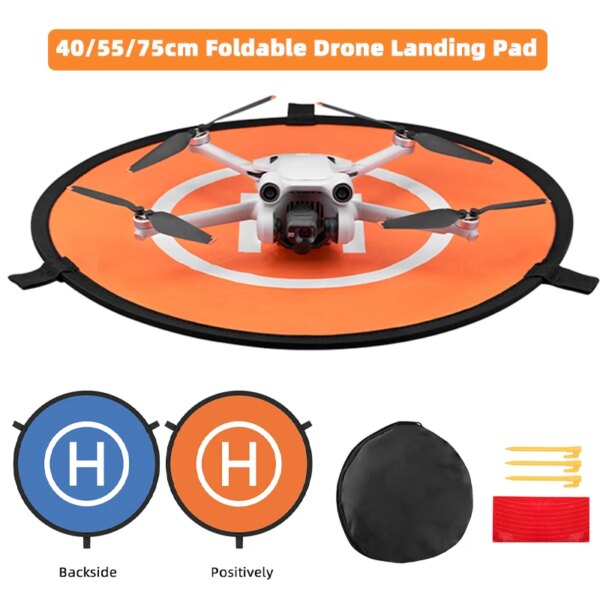 40/55/75CM Drone Landing Pads Foldable,For DJI Mini 3 Pro Fast-fold Landing Pads for DJI Mavic 3 Pro/Mini 2 /Air 3/ Air 2S Acce