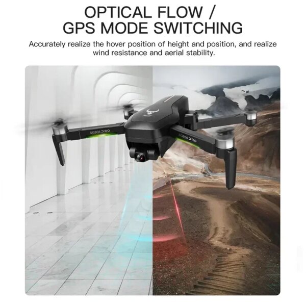 4K Professional 5G Wifi GPS Camera 3-Axis Gimbal Optical Flow Brushless Motor RC Quadcopter FPV  Dron SG906 Pro 2 Drone With