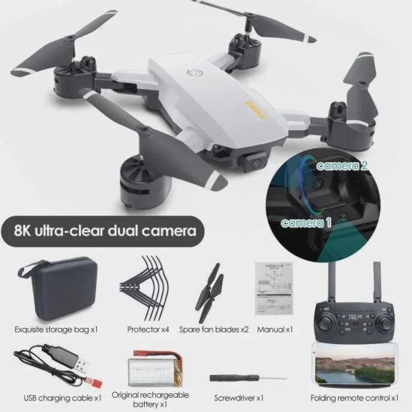 5G GPS Drone W01 8K Professional Drones HD Aerial Photography Obstacle Avoidance Quadcopter Helicopter RC Distance 3000M Dron