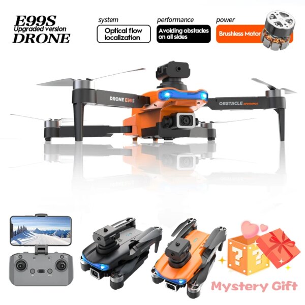 8K HD 360° Omnidirectional Obstacle Avoidance Brushless Professional Drone FPV Shooting Drone with Camera Drone GPS Mini Drone