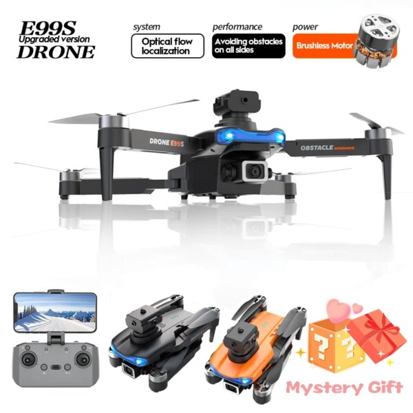 8K HD Brushless Professional Drone 360° Omnidirectional Obstacle Avoidance FPV Shooting Drone with Camera Drone GPS Mini Drone