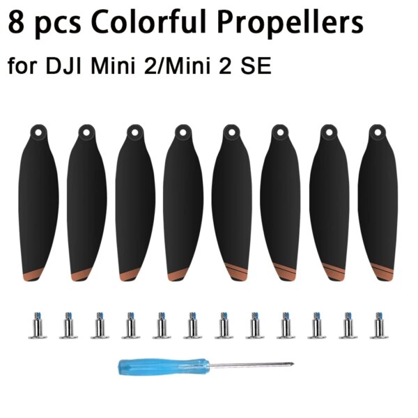 8pcs Colorful DJI Mavic Propeller Accessories for DJI Mini 2 /SE Drone 4726F Props Replacement Blade Wing Fans Spare Parts