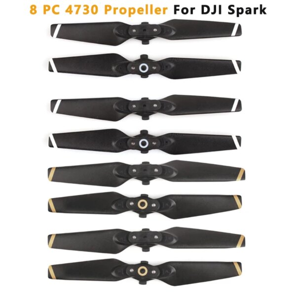 8pcs Propeller For DJI Spark Quick Release 4730F Folding Props 4730 CW CCW Blades Spare Parts Replacement Drone Accessories