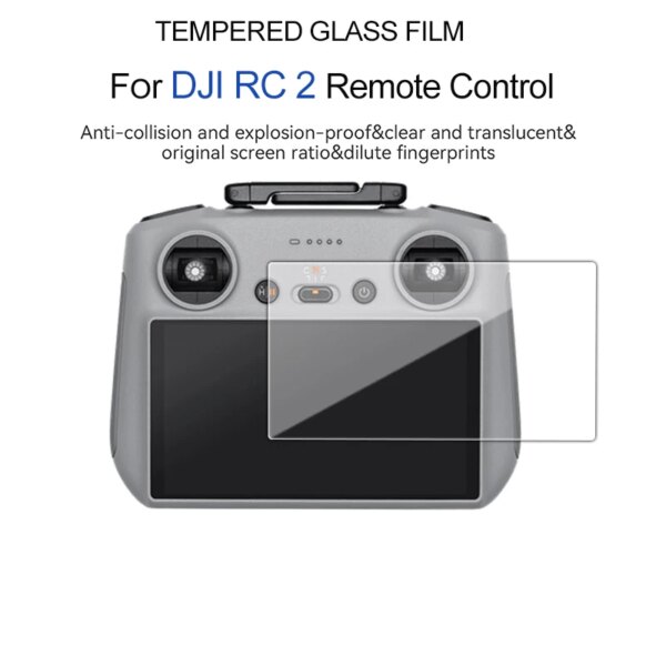 9H Tempered Glass for DJI Mini 4 PRO/AIR 3 Remote Controller Screen Protector for DJI RC Drone Protective Glass Film Accessories