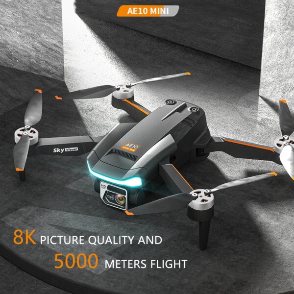 AE10MINI Drone 8K GPS ESC Dual Camera Brushless Motor Optical Flow Positioning Quadcopter Professional Aerial Folding Flyer