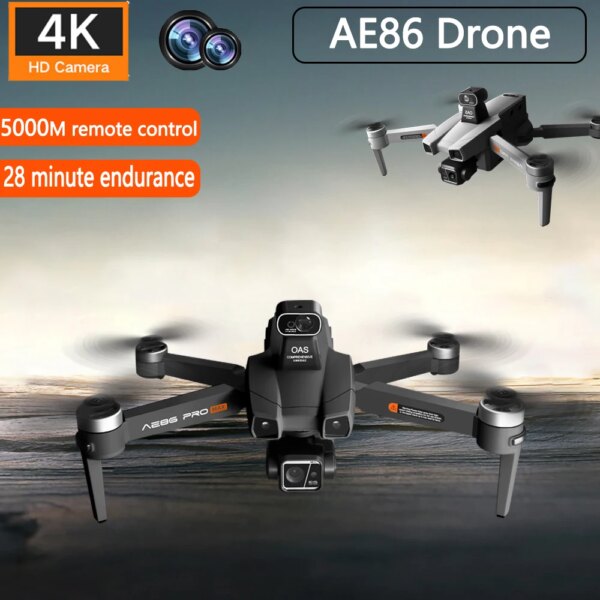 AE86/AE4 Pro Drone with camera 4K Dual Camera Drone Professional 5G transmission drone obstacle avoidance brushless mini drone