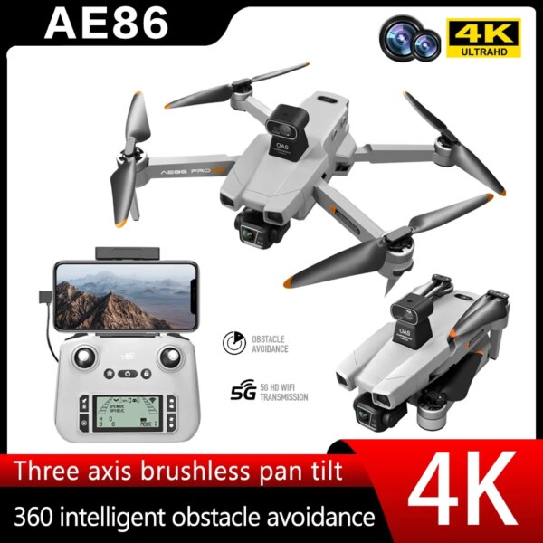 AE86 Drone Vehicle Automatic Return High-definition Professional Aerial Photography Laser Obstacle Avoidance Three-axis Toys