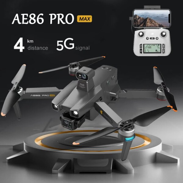 AE86ProMax Drone Three Axis Gimbal aerial vehicle 5G Image Transmission 8K Professional HD Aerial Photography RC aircraft Toys