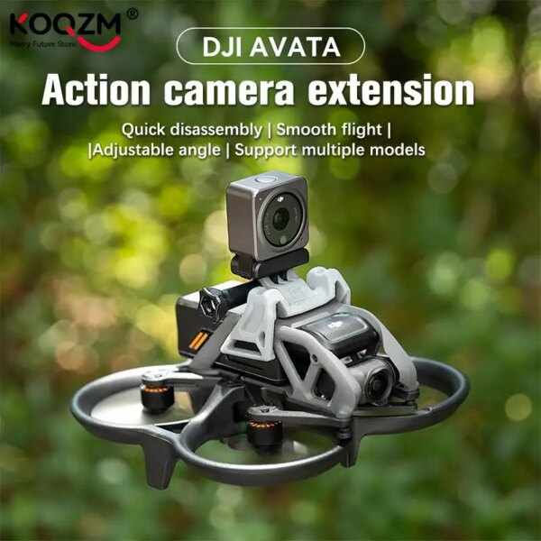 Action Camera Extension Holder For DJI Avata Mounting Bracket Fixed For Insta360 Camera 1/4 Adapter OA2 Extension Accessories