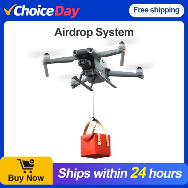 Airdrop System for DJI Air 2 2S Mavic 3 Mavic 2 Fishing Bait Wedding Ring Gift Deliver Life Rescue Thrower Night Landing Gear