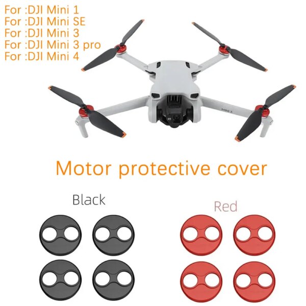 Aluminium Motor Cover Cap Hood for DJI Mini 2 SE/MINI 3 Pro Accessories Cover Against Paddles Dust-Proof Engine Protector