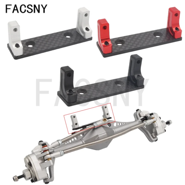 Aluminum Servo Mount Carbon Fiber Holder Servo Fixed Bracket for 1:10 Axial SCX10-AXI03004 Capra 1.9 Upgrade Parts