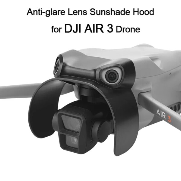 Anti-glare Lens Sunshade Hood for DJI AIR 3 Drone Avoid Stray Light Entering Lens Cap Cover AIR3 Gimbal Guard Accessories