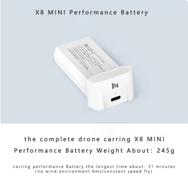 Apply To FIMI X8 MINI Aerial Drone Original performance Battery 7.7V 2200mah FPV With 3-Axis Gimbal HD 4K Camera GPS RC Drone