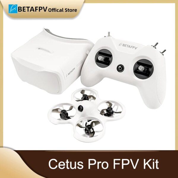 BETAFPV Cetus Pro FPV Kit /Cetus FPV Kit Indoor Racing Drone  Frsky D8 Lite Radio 2 SE Transmitter 5.8G 14DBI VR02 Goggles VTX