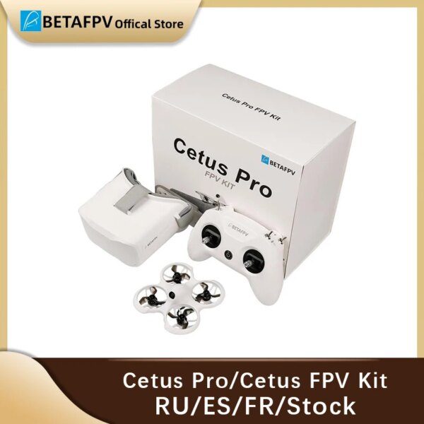 BETAFPV Cetus Pro FPV Kit with Brushless Motors VR02 Goggles Literadio2 SE Transmitter BT2.0 450mah 1S Battery