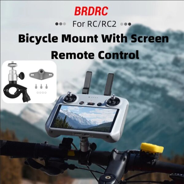 Bike Clip Mount Adjustable Protable Clip Aluminum Alloy Action Camera Riding Bracket for DJI RC 2 Drone Remote Controller